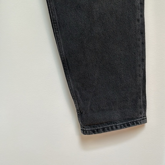 TRIARCHY jeans high waist baggy straight leg NWT dark grayish - Picture 10 of 11